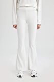 DeFactoFit Flare Fit İspanyol Paça Standart Boy Ribana Pantolon B9023AX24SMER105