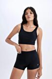 DeFactoFit Slim Fit Dar Kesim Sporcu Deniz Şortu B6397AX24HSBK81