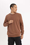 Regular Fit Bisiklet Yaka Sweatshirt