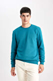 Regular Fit Bisiklet Yaka Sweatshirt