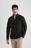 Regular Fit Yarım Fermuarlı Sweatshirt