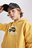 DeFacto Erkek Çocuk Baskılı Kanguru Cepli Kapüşonlu Sweatshirt B7821A8NSYL275