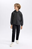 DeFacto Erkek Çocuk Basic Düz Kapüşonlu Sweatshirt B7773A8NSAR102
