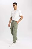 DeFactoFit Sporcu Jogger Eşofman Altı Standart Fit Dokuma Kargo Cepli Lastikli Paça C1883AX23WNKH109