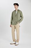 DeFacto Kanvas Pantolon Pantolon Wide Leg Fit Geniş Kalıp Normal Bel Geniş Bol Paça B4554AX24SPBG732