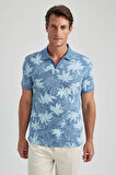 DeFacto Modern Fit Polo Yaka Baskılı Kısa Kollu Tişört B0599AX23HSBE88