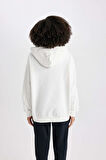 DeFactoFit NBA Los Angeles Lakers Oversize Fit Kapüşonlu Sweatshirt B3942AX24SPER105