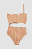 Kız Çocuk Çizgili Mayokini