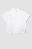 DeFacto Kız Çocuk Cropped Fit Kısa Kollu Gömlek B5063A824SMWT34
