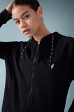 DeFactoFit Regular Fit Kapüşonlu Sporcu Fermuarlı Sweatshirt B4660AX24SPBK81