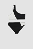 Kız Çocuk Tek Omuzlu Bikini Takımı