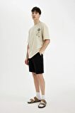 Regular Fit Düz Paça Şort