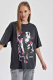 DeFacto Coool Dua Lipa Oversize Fit Kısa Kollu Tişört B2970AX23HSAR141