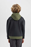 DeFacto Erkek Çocuk Oversize Fit Kapüşonlu Kalın Sweatshirt B1736A823WNAR31