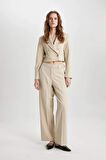 DeFacto Crop Blazer Ceket C3344AX24SPBG789