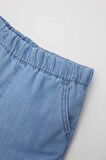 Erkek Bebek Jean Basic Düz Şort