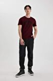 DeFacto Slim Fit Dar Kesim Bisiklet Yaka Baskılı Kısa Kollu Tişört B8477AX24SMBR148