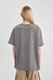 DeFacto Coool One Piece Oversize Fit Kısa Kollu Yıkamalı Soluk Efektli Tişört C3781AX24SMGR308