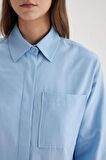 DeFacto Relax Fit Poplin Uzun Kollu Tesettür Gömlek Tunik C2538AX24SPBE316