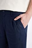 DeFacto Crop Duble Paça Keten Pantolon C1826AX24SMNV146