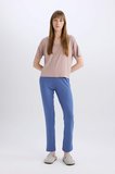 DeFacto Regular Fit V Yaka Casual Kısa Kollu Pijama Üstü B6181AX24SPBN502