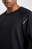 DeFactoFit Standart Fit Bisiklet Yaka Skuba Dalgıç Kumaş Sporcu Sweatshirt C2311AX24SPAR231