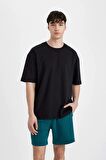 DeFacto Regular Fit Düz Paça Cepli Basic Düz Şort B8672AX24SMGN1211