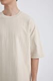 DeFacto Loose Fit Bisiklet Yaka Kısa Kollu Tişört C0148AX24SMBG757
