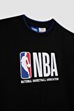 Erkek Çocuk NBA Wordmark Oversize Fit Bisiklet Yaka Kısa Kollu Tişört