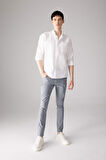 DeFacto Yazlık Chino Kanvas Pantolon Slim Fit Dar Kesim Cepli Dar Paça T1055AZ24SPIN87