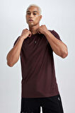 Defacto Fit Slim Fit Bisiklet Yaka Baskılı Sporcu Tişört X6142AZ23AUBR464