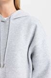Relax Fit Kapüşonlu Kalın Kumaşı Sweatshirt