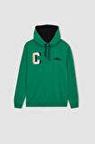 DeFactoFit NBA Boston Celtics Standart Fit Kapüşonlu Kalın Sweatshirt A7277AX23AUGN1037