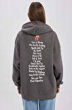 DeFacto Coool Rolling Stones Oversize Geniş Kalıp Kapüşonlu Kalın Sweatshirt B3006AX23WNGR310