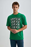 DeFacto Keith Haring Comfort Fit Bisiklet Yaka Baskılı Tişört A7887AX23AUGN1037