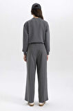 DeFacto Wide Leg Geniş Bol Paça Çift Pileli Basic Düz Dokuma Klasik Pantolon B3586AX23WNAR150