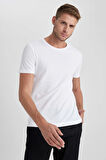 DeFacto Slim Fit Bisiklet Yaka Tişört B4375AX23SPWT32