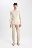 DeFacto Slim Fit Dar Kesim Yarım Balıkçı Yaka Basic Düz Triko Kazak R1127AZ24SPBG300