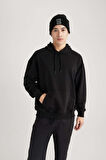 Oversize Geniş Kalıp Kapüşonlu Sweatshirt