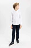 DeFacto Erkek Çocuk Lacivert Düz Paça Gabardin Basic Pantolon X4224A624SMNV146