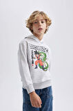 DeFacto Erkek Çocuk Dragon Ball Kapüşonlu Sweatshirt B9860A823CWGR400