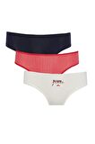 Fall in Love 3'lü Paketli Slip Külot
