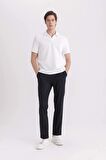 DeFacto Yazlık Kumaş Pantolon Tailored Regular Fit Normal Kesim Basic Düz Cepli Düz Paça A7273AX24SPNV263