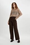 DeFacto Relax Fit Kayık Yaka Kroşe Triko Kazak C4206AX24SPBG287