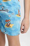 DeFacto Erkek Çocuk Snoopy Deniz Şortu C3581A824HSBE400