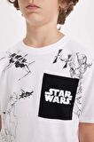 DeFacto Erkek Çocuk Star Wars Bisiklet Yaka Kısa Kollu Tişört C3110A824HSWT34