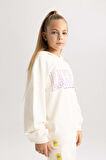 Kız Çocuk NBA Los Angeles Lakers Relax Fit Kapüşonlu Sweatshirt