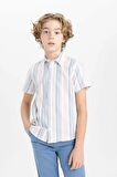 DeFacto Erkek Çocuk Polo Yaka Twill Kısa Kollu Gömlek Z3036A624SMER139
