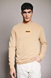DeFacto Regular Fit Bisiklet Yaka Baskılı Sweatshirt B4156AX23WNBG275