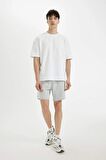 DeFacto Slim Fit Dar Kesim Dar Paça Şort A3893AX24HSGR184
